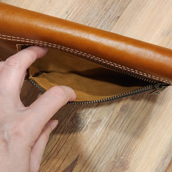 Patricia Nash Brown Leather Clutch Purse Wallet - Picture 6 of 10